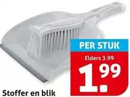Hoogvliet Stoffer en blik aanbieding