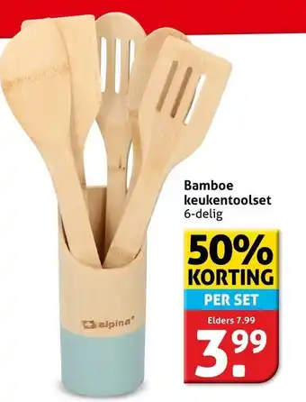 Hoogvliet Bamboe keukentoolset aanbieding