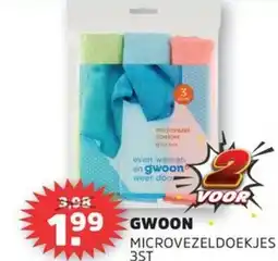 Sahan Supermarkten Gwoon microvezeldoekjes aanbieding