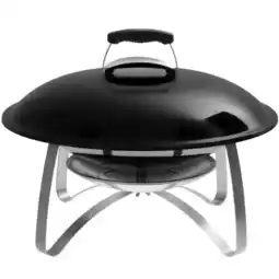 Amazon Weber Outdoor Vuurschaal | Vuurschaal Met Deksel | Hittebestendige Handvatten - Zwart (2750) aanbieding