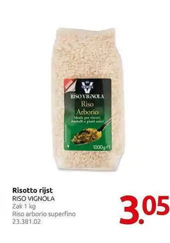 Hocras Risotoo Rijst Riso Vignola 1kg aanbieding