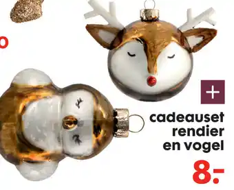 HEMA Cadeauset rendier en vogel aanbieding