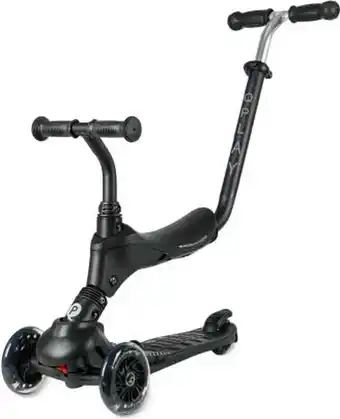 Bol.com Qplay Sema Pro Black Step Scoot and Ride - 5-in-1 balansscooter - verlichting in de wielen - Zwart aanbieding