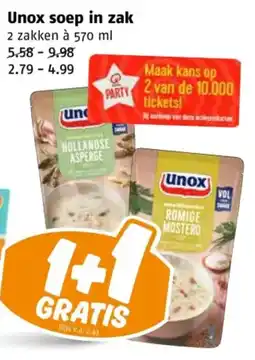 Poiesz Unox soep in zak aanbieding