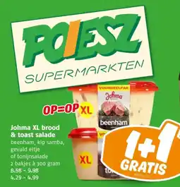 Poiesz Johma XL brood & toast salade aanbieding
