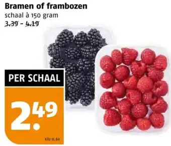 Poiesz Bramen of frambozen aanbieding