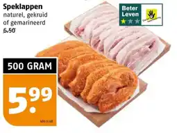 Poiesz Speklappen naturel, gekruid of gemarineerd aanbieding