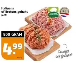 Poiesz Italiaans of Bretons gehakt aanbieding