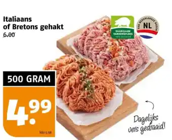 Poiesz Italiaans of Bretons gehakt aanbieding