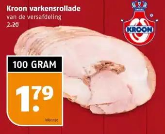Poiesz Kroon varkensrollade aanbieding