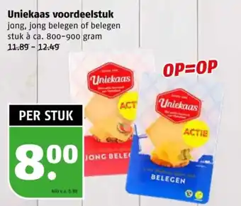 Poiesz Uniekaas voordeelstuk aanbieding