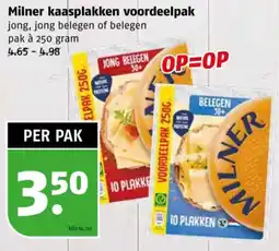 Poiesz Milner kaasplakken voordeelpak aanbieding