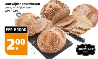 Poiesz Lodewijker desembrood bruin aanbieding