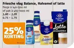 Poiesz Friesche vlag Balance, Halvamel of latte aanbieding