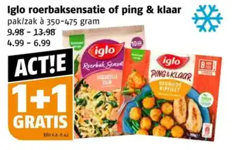 Poiesz Iglo roerbaksensatie of ping & klaar aanbieding