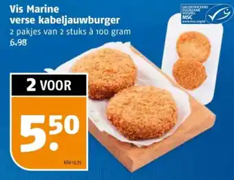 Poiesz Vis Marine verse kabeljauwburger aanbieding