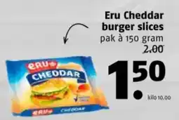 Poiesz Eru Cheddar burger slices aanbieding