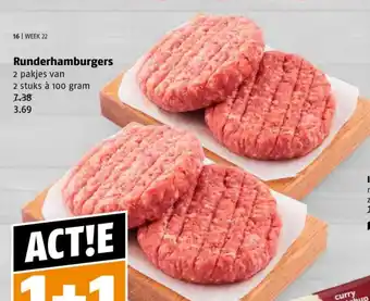Poiesz Runderhamburgers aanbieding