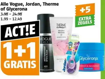 Poiesz Alle Vogue, Jordan, Therme of Glycerona aanbieding