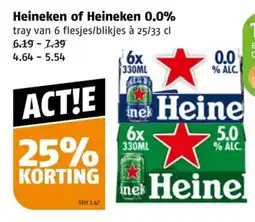 Poiesz Heineken of Heineken 0.0% aanbieding