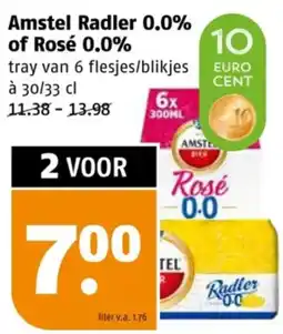 Poiesz Amstel Radler 0.0% of Rosé 0.0% aanbieding