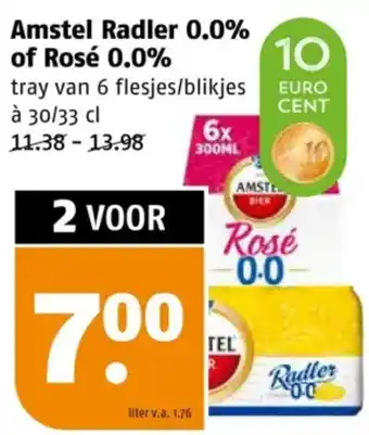 Poiesz Amstel Radler 0.0% of Rosé 0.0% aanbieding