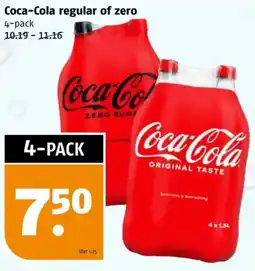 Poiesz Coca-Cola regular of zero aanbieding