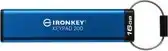 Alternate Kingston IronKey Keypad 200 16 GB usb-stick USB-A 3.2 Gen 1 aanbieding