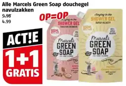 Poiesz Alle Marcels Green Soap douchegel navulzakken aanbieding