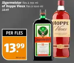 Poiesz Jägermeister of Hoppe Vieux aanbieding