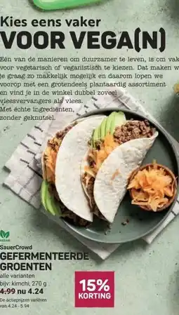 Ekoplaza GEFERMENTEERDE GROENTEN aanbieding