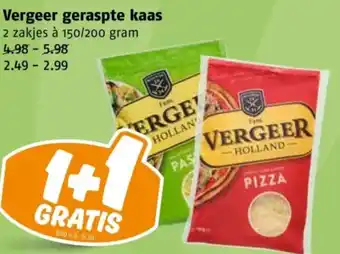 Poiesz Vergeer geraspte kaas aanbieding