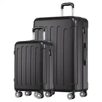 ANWB Trvlmore Kofferset 2 Delig 38L Zwart aanbieding