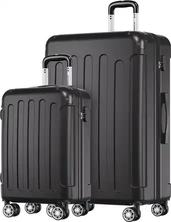 ANWB Trvlmore Kofferset 2 Delig 38L Zwart aanbieding