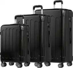 ANWB Trvlmore Kofferset 3 Delig 45L Zwart aanbieding