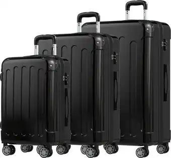 ANWB Trvlmore Kofferset 3 Delig 45L Zwart aanbieding