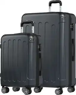 ANWB Trvlmore Kofferset 2 Delig 45L Donker Grijs aanbieding