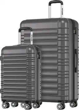 ANWB Trvlmore Kofferset 2 Delig 38L Donker Grijs aanbieding