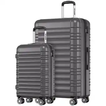 ANWB Trvlmore Kofferset 2 Delig 38L Donker Grijs aanbieding