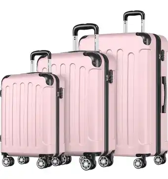 ANWB Trvlmore Kofferset 3 Delig 38L Lichtroze aanbieding