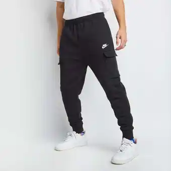 Foot Locker Nike Club Cargo Jogger Heren Broeken - Zwart - Maat: XS - Foot Locker aanbieding