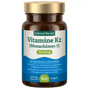 Holland & Barrett Holland & Barrett Vitamine K2 75mcg - 60 softgels aanbieding