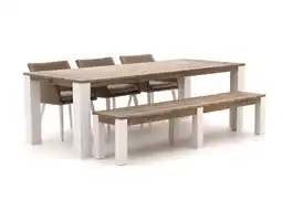 Kees Smit Manifesto Matese/ROUGH-X 240cm dining tuinset met bank 5-delig aanbieding