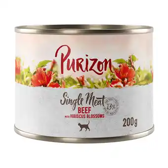 Zooplus Purizon Single Meat 12 x 200 g - Rund met hibiscusbloesem aanbieding