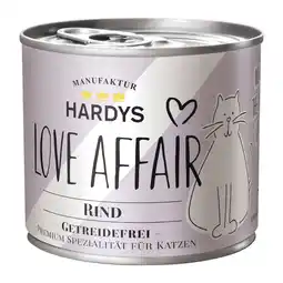 Zooplus Voordeelverpakking 24x200g Rund Hardys LOVE AFFAIR natvoer voor katten aanbieding