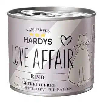 Zooplus Voordeelverpakking 24x200g Rund Hardys LOVE AFFAIR natvoer voor katten aanbieding