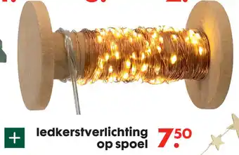 HEMA Ledkerstverlichting op spoel aanbieding