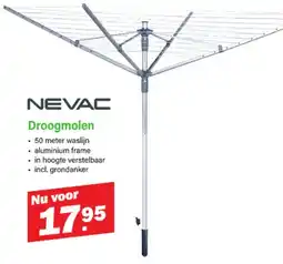 Van Cranenbroek Nevac droogmolen aanbieding