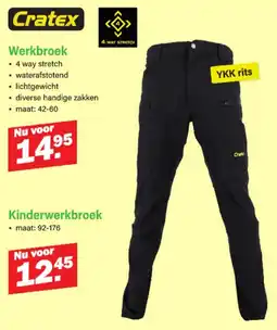Van Cranenbroek Cratex Werkbroek aanbieding