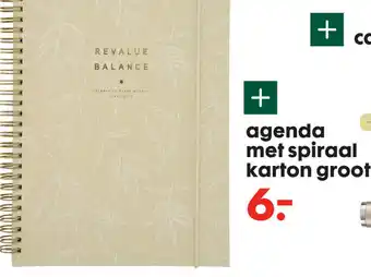 HEMA Agenda met spiraal karton groot aanbieding